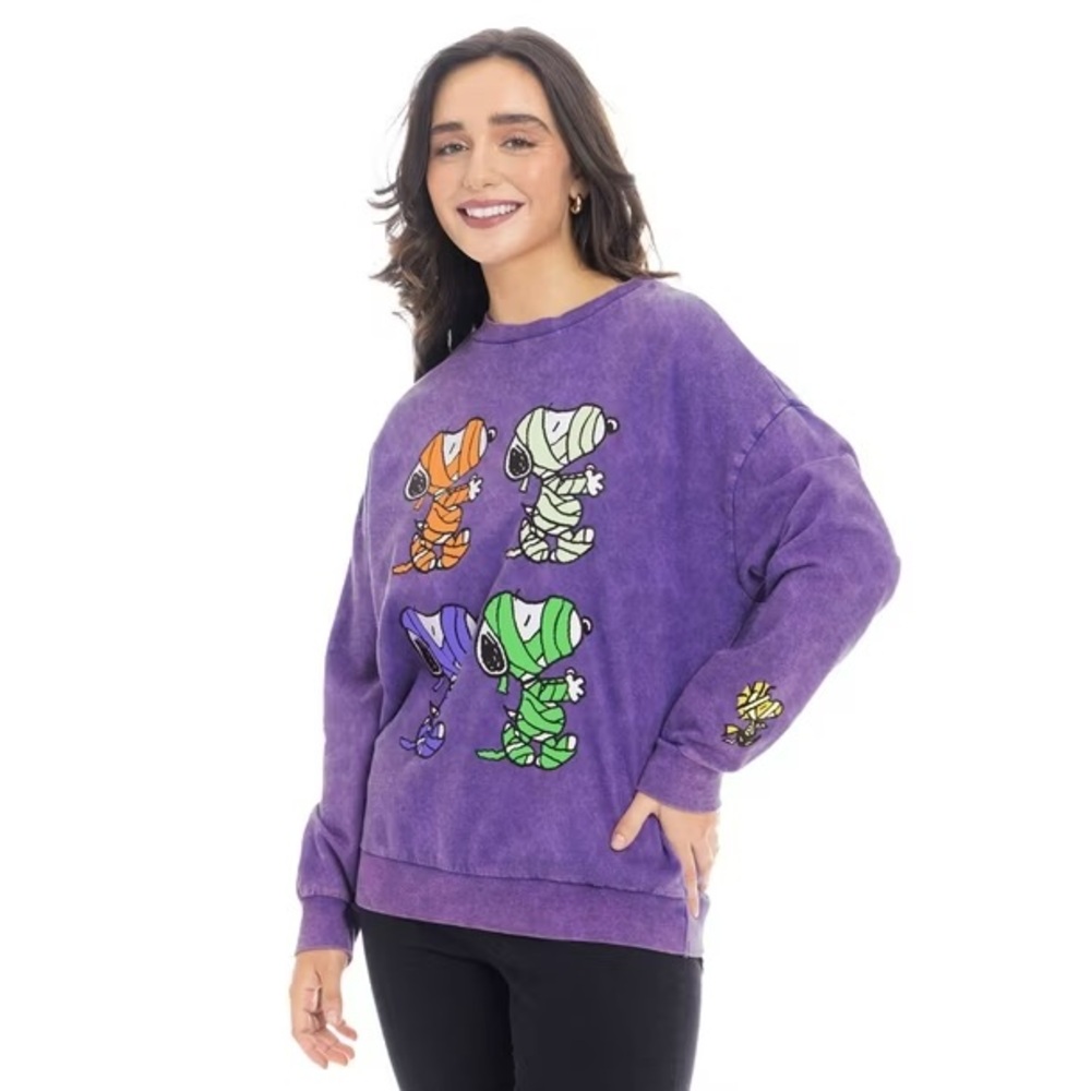 NWT Women's Character Halloween Sweatshirt - Picture 5 of 12